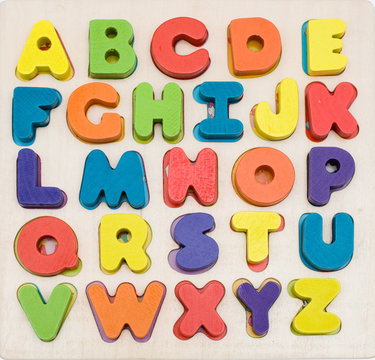 colorful alphabet set