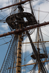 Obraz premium Frigate in harbor of Goteborg, Sweden