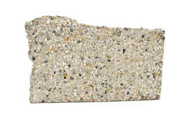 Piece of broken granite stone