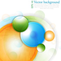 Multicolored circles. Vector design
