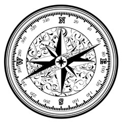 Vinatge antique compass