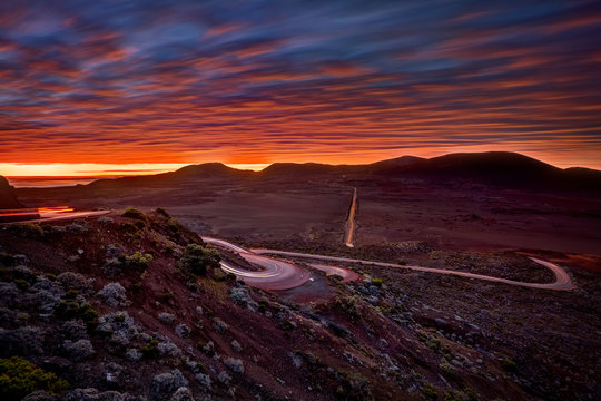 Aube sur la Plaine des Sables - La R&eacute;union