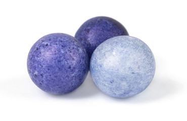 Color beads isolated on white