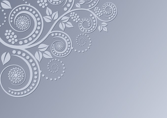 background with floral decoration