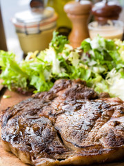 Grilled steak