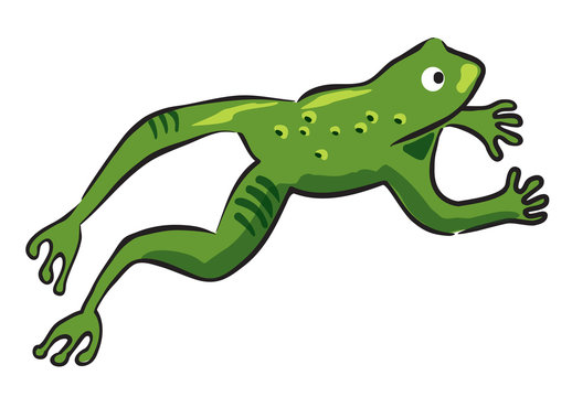 Leaping frog
