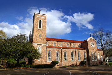 Fototapeta na wymiar Historic Church in rural Mississippi state
