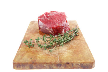 red raw fillet chops : fresh beef meat