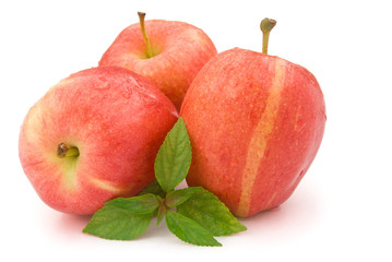 red apples with clipping path