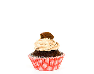Cupcake isolated on white background