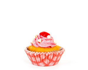 Cupcake isolated on white background