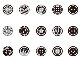 Black Clothing Button icons