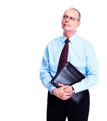 Skeptical businessman.