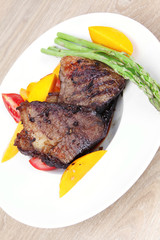 meat food : grilled red beef fillet