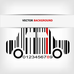 Barcode image with red strip
