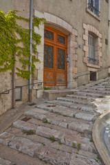 Fototapeta na wymiar Steps and doorway in Blois, France