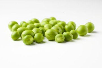 peas isolated on white