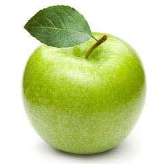 Green apples Isolated on a white background