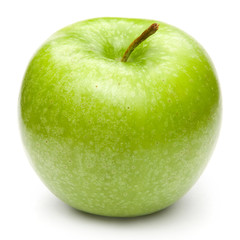 Green apples Isolated on a white