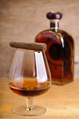 cigar and cognac