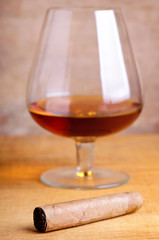 cigar and brandy