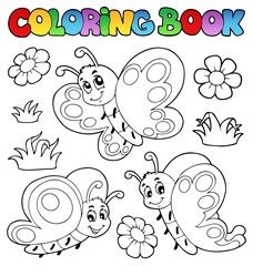 Coloring book with butterflies 2