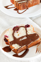 cake with chocolate and cherry