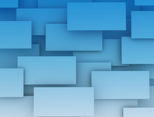 Blue gradient 3d squares