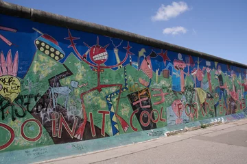 Gordijnen Berlin Wall - Artwork/Graffiti © claudiaf65