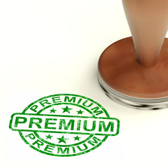 Premium Stamp Showing Excellent Superior Premium Product