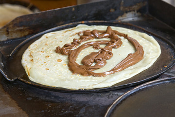 Crepe de chocolate