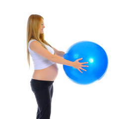 Beautiful pregnant woman