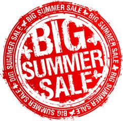 Big summer sale rubber stamp