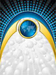 Bursting abstract brochure design © Viper