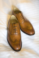 pair of mens brogue shoes
