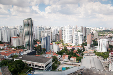 Aerial view of the center of sao paulo