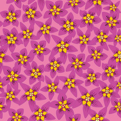 seamless pattern with pink flowers, background, print