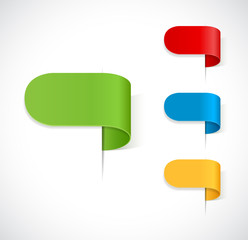 set of announcement arrows