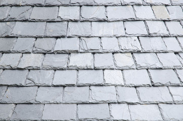Natural slates roof