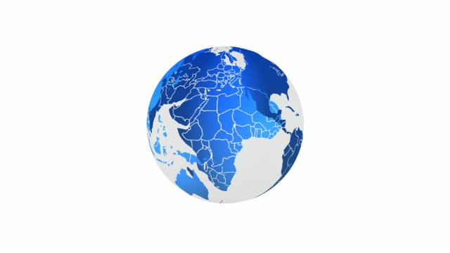 World globe blue