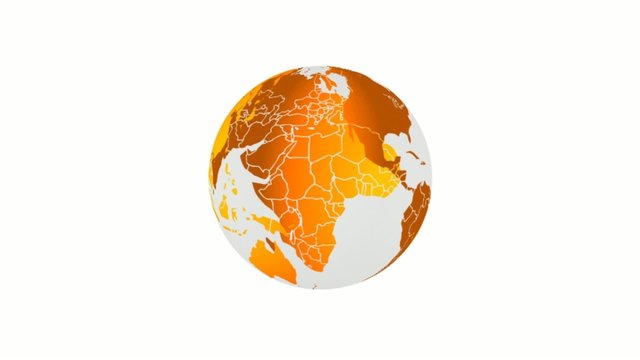 world globe orange