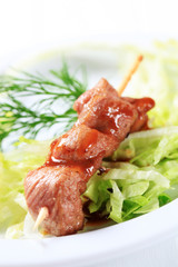 Pork skewer