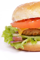 Tasty Hamburger clipping path
