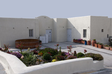 Winery on the  Island of Santorini Greece