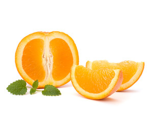 Orange and citron mint leaf