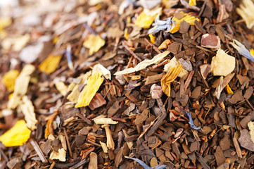 coffee-like, caffeine-infused mate and red rooibos blend, full f