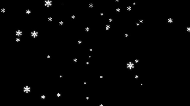 Loopable Snow Fall Animation with Alpha Channel