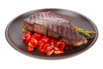 beef fillet with asparagus