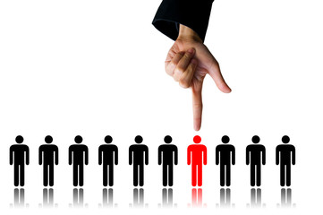 hand choice person
