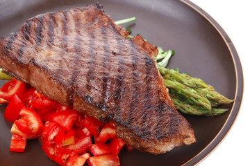 beef fillet with asparagus